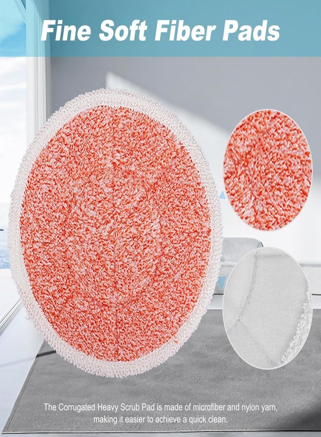 BeiLan 3897A Replacement Steam Mop Pads: 12 Packs Spin Mop Refills Compatible with Bissell Spinwave 3897A 3712C 3712W SmartSteam Scrubbing Steam Mop - Hard Floor Steam Mop Washable Pads (Heavy & Soft) - Image 3